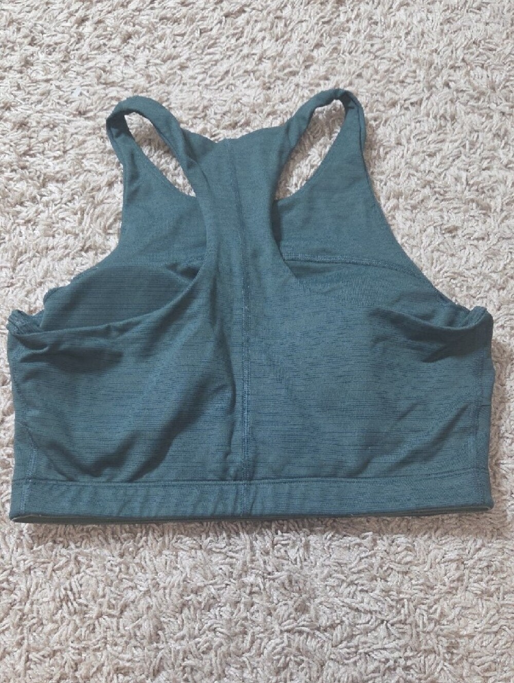Outdoor Voices Deep Green High Neck Sports Bra With Removable Padding, Sz SM - Picture 3 of 5